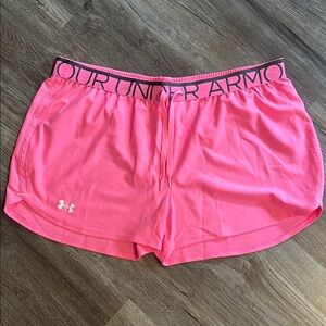 Under Armour Vibrant Pink Workout Shorts Size XL